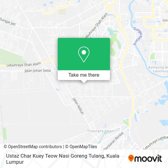Ustaz Char Kuey Teow Nasi Goreng Tulang map