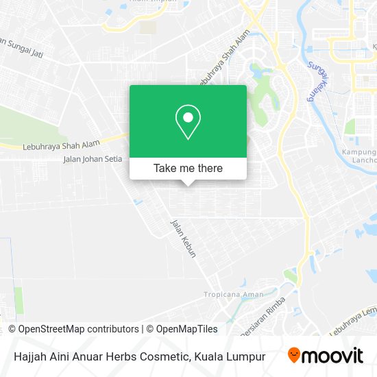 Hajjah Aini Anuar Herbs Cosmetic map