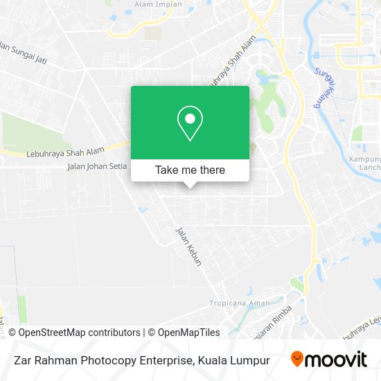 Zar Rahman Photocopy Enterprise map