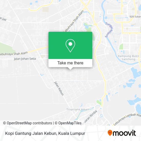 Peta Kopi Gantung Jalan Kebun