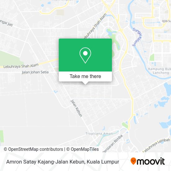 Amron Satay Kajang-Jalan Kebun map