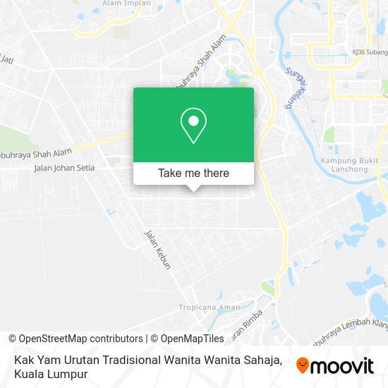 Peta Kak Yam Urutan Tradisional Wanita Wanita Sahaja