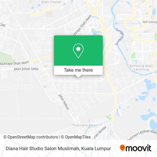 Diana Hair Studio Salon Muslimah map