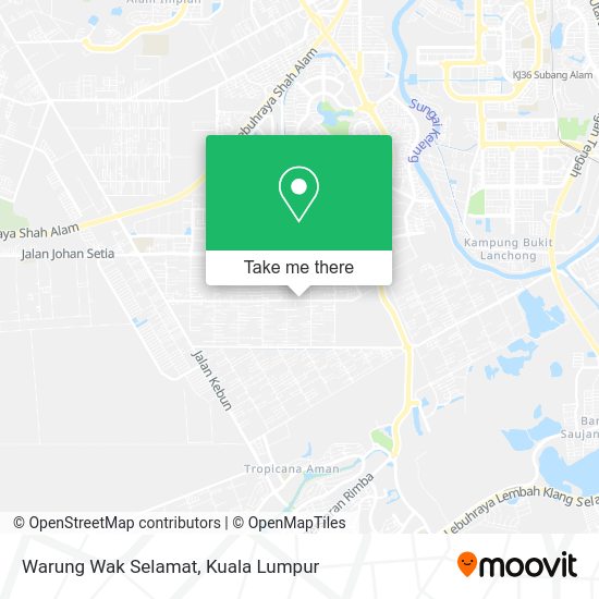 Warung Wak Selamat map