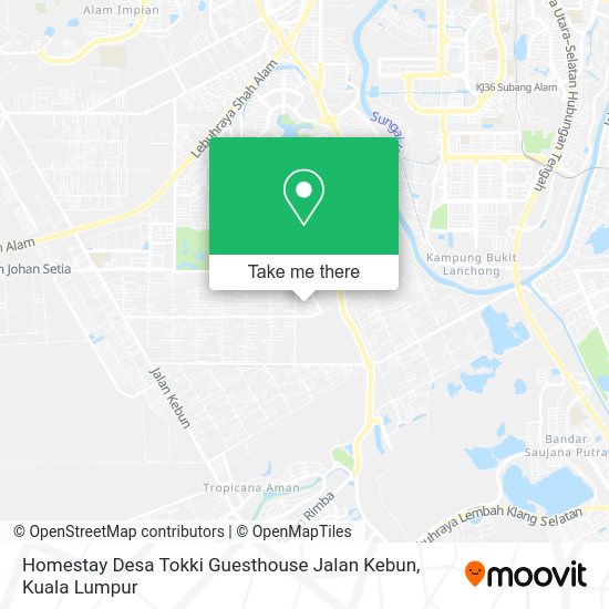 Peta Homestay Desa Tokki Guesthouse Jalan Kebun