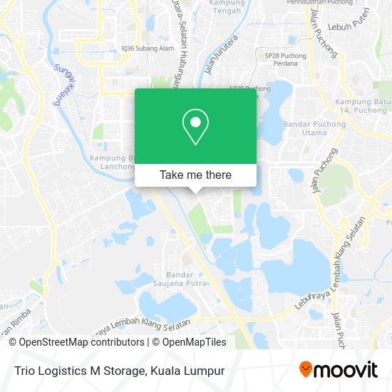 Peta Trio Logistics M Storage