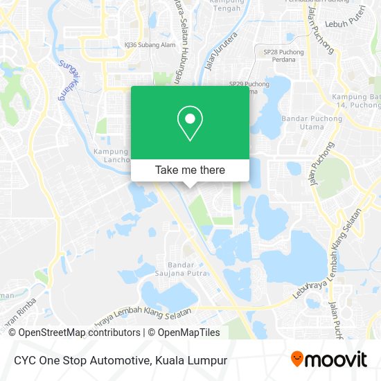 CYC One Stop Automotive map