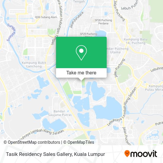 Tasik Residency Sales Gallery map