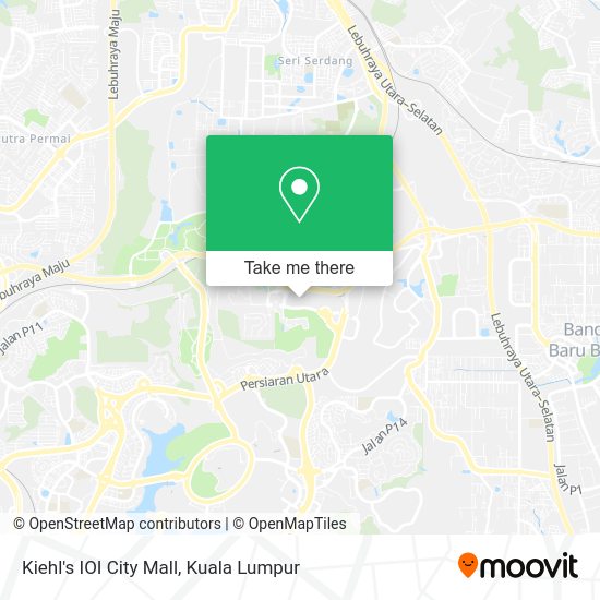 Kiehl's IOI City Mall map