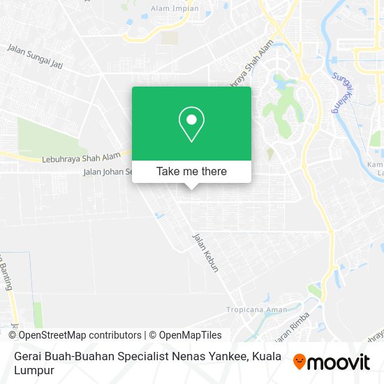 Peta Gerai Buah-Buahan Specialist Nenas Yankee