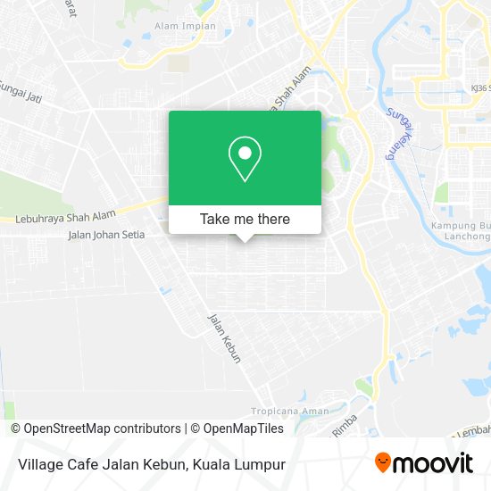 Peta Village Cafe Jalan Kebun