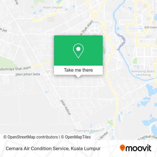 Peta Cemara Air Condition Service