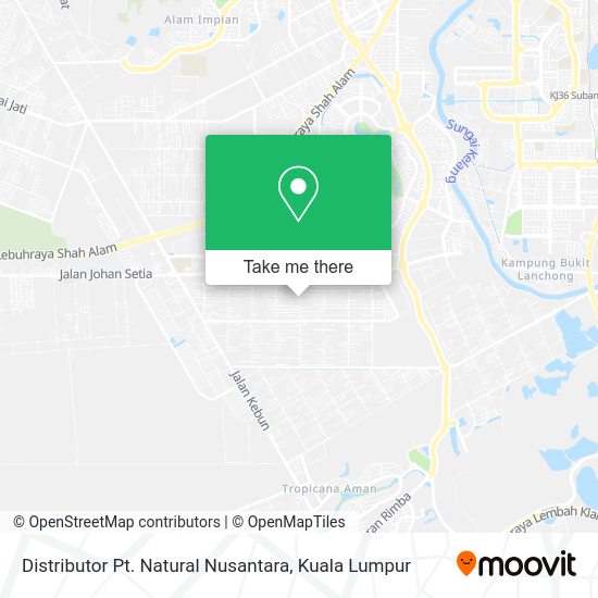 Distributor Pt. Natural Nusantara map