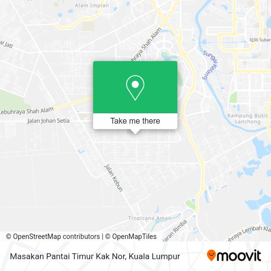 Masakan Pantai Timur Kak Nor map
