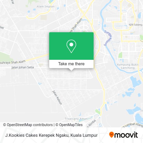 Peta J.Kookies Cakes Kerepek Ngaku