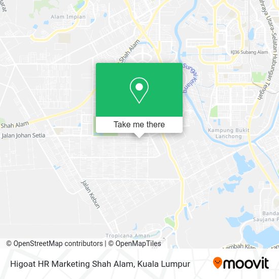 Peta Higoat HR Marketing Shah Alam