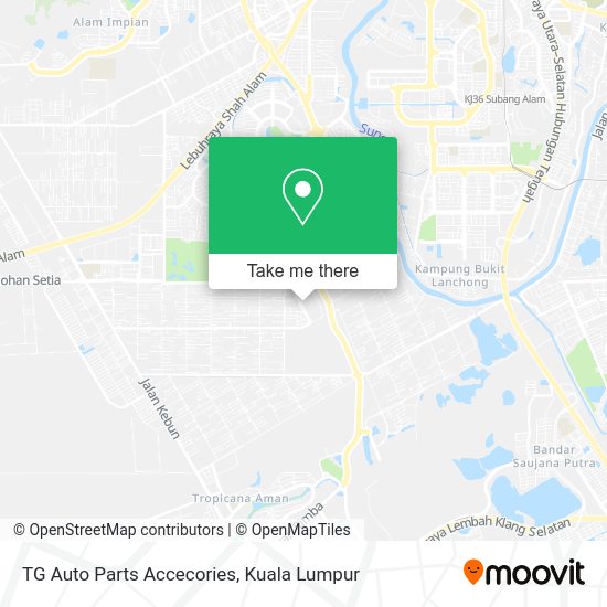 TG Auto Parts Accecories map