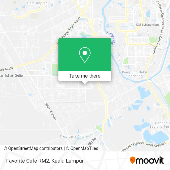 Favorite Cafe RM2 map