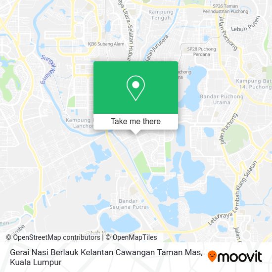 Peta Gerai Nasi Berlauk Kelantan Cawangan Taman Mas