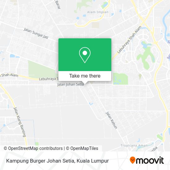 Kampung Burger Johan Setia map