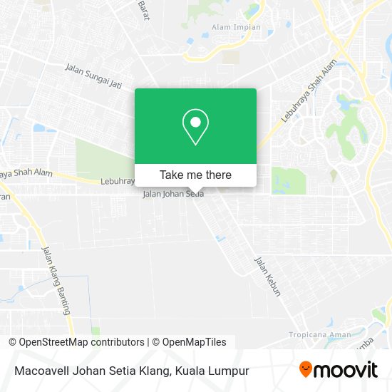 Peta Macoavell Johan Setia Klang