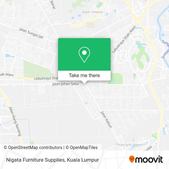 Nigata Furniture Supplies map
