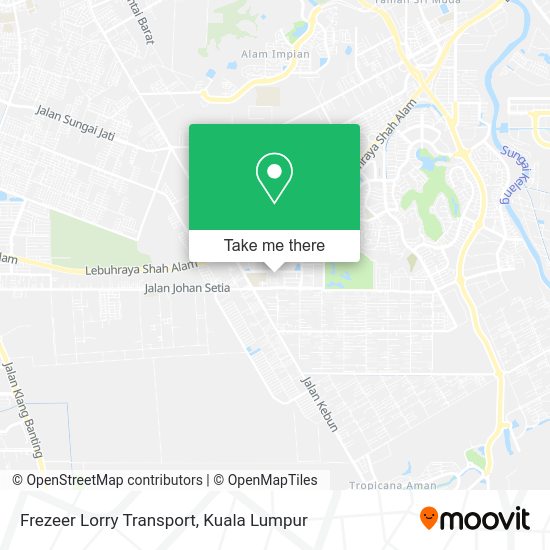 Frezeer Lorry Transport map