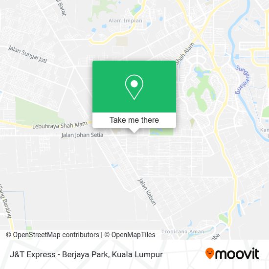 J&T Express - Berjaya Park map