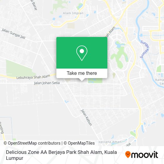 Peta Delicious Zone AA Berjaya Park Shah Alam