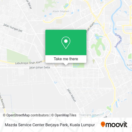 Mazda Service Center Berjaya Park map
