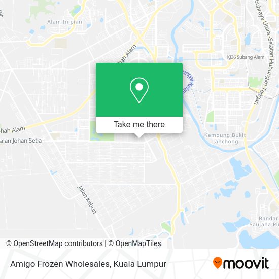 Amigo Frozen Wholesales map