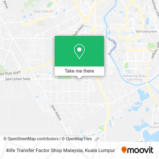 4life Transfer Factor Shop Malaysia map