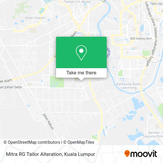 Mitra RG Tailor Alteration map