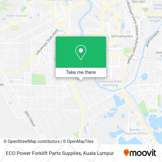 ECO Power Forklift Parts Supplies map