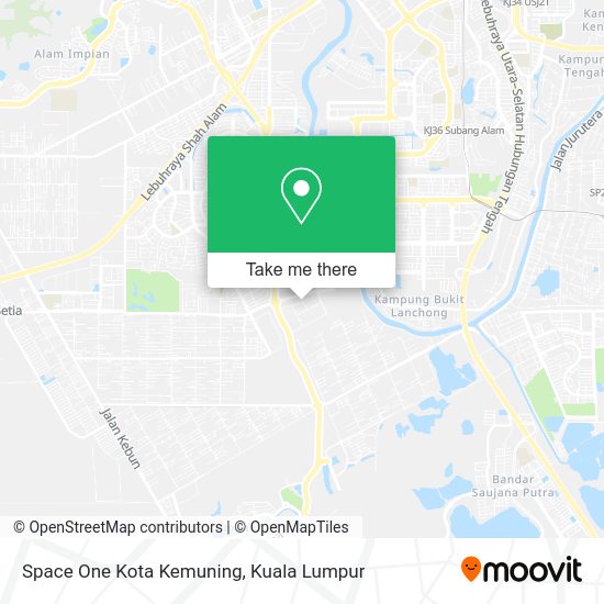 Peta Space One Kota Kemuning
