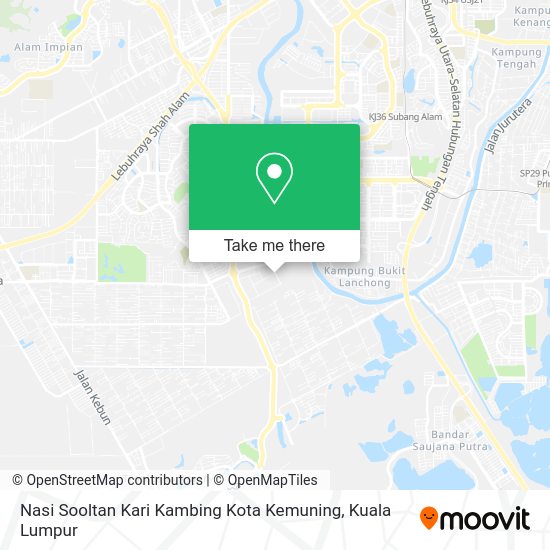Peta Nasi Sooltan Kari Kambing Kota Kemuning