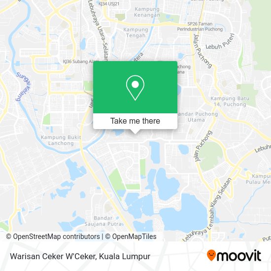 Warisan Ceker W'Ceker map