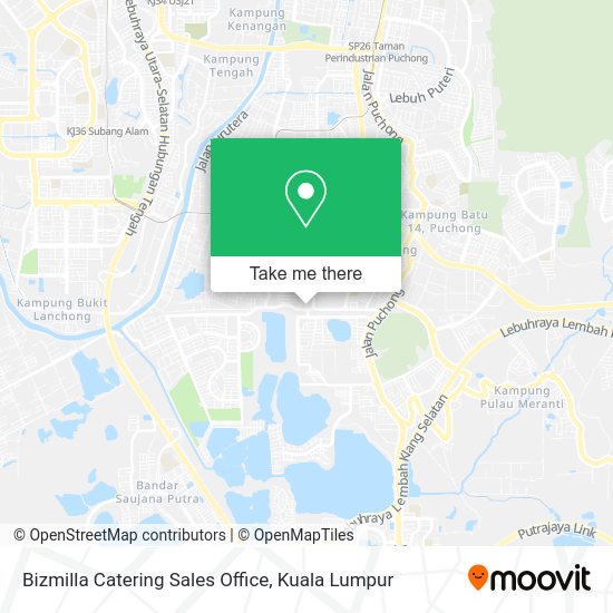 Peta Bizmilla Catering Sales Office