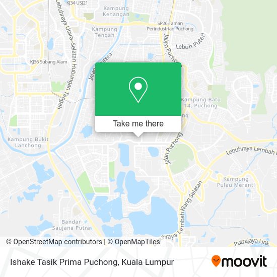 Peta Ishake Tasik Prima Puchong