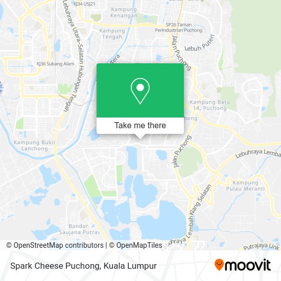 Spark Cheese Puchong map