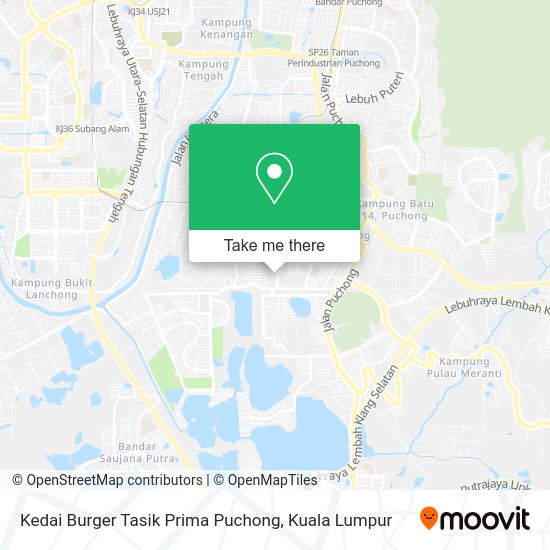 Kedai Burger Tasik Prima Puchong map