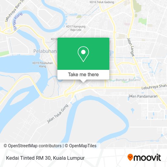 Kedai Tinted RM 30 map