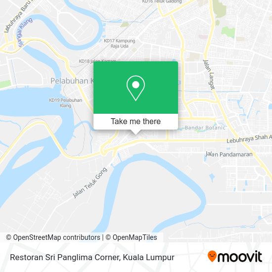 Peta Restoran Sri Panglima Corner