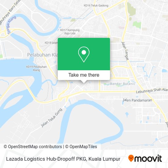 Peta Lazada Logistics Hub-Dropoff PKG