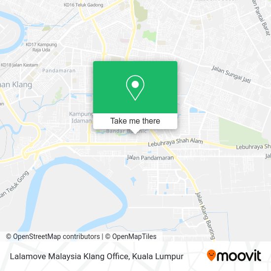Lalamove Malaysia Klang Office map