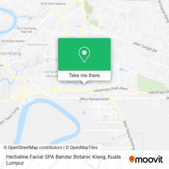 Peta Herbaline Facial SPA Bandar Botanic Klang