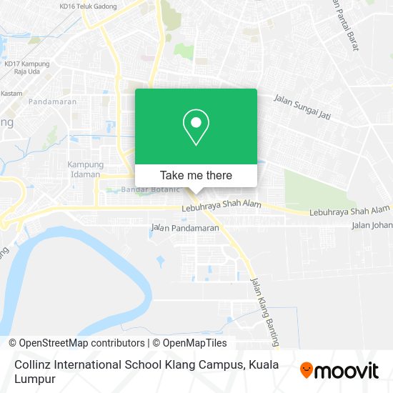 Collinz International School Klang Campus map