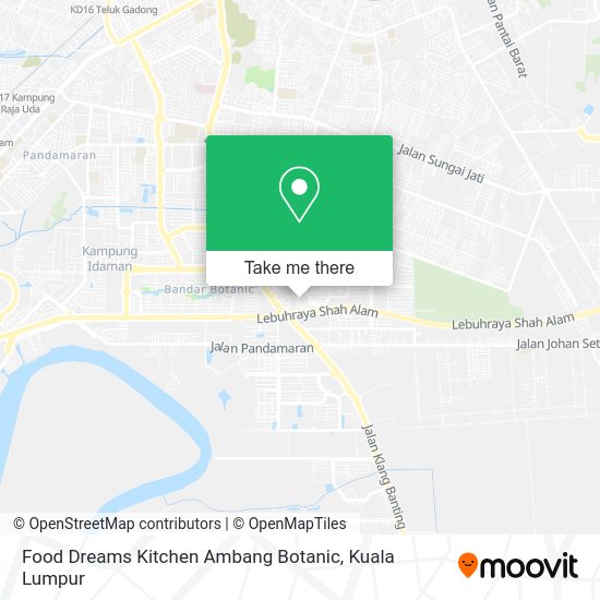 Food Dreams Kitchen Ambang Botanic map