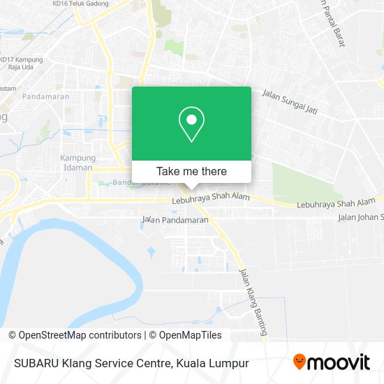 Peta SUBARU Klang Service Centre