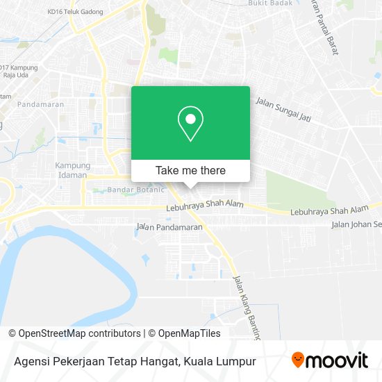 Agensi Pekerjaan Tetap Hangat map